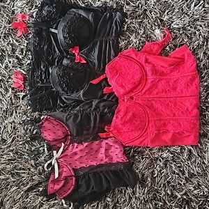3 Victoria's Secret Lingerie Set